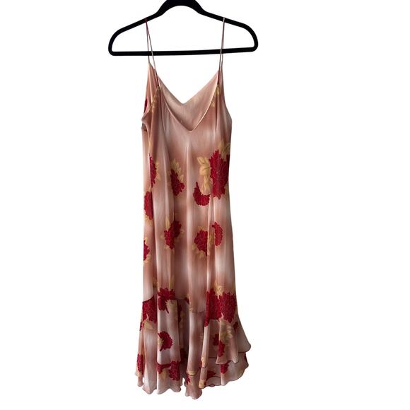 Vintage Dunamis Floral Print Slip Dress Fairycore Made in USA Large - Picture 6 of 6